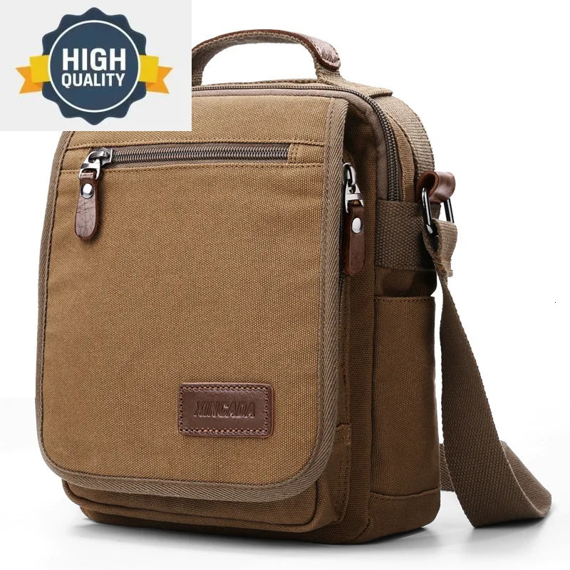 Bag Messenger Mens Canvas Shoulder s Travel Man Purse Crossbody for Work Business 241111