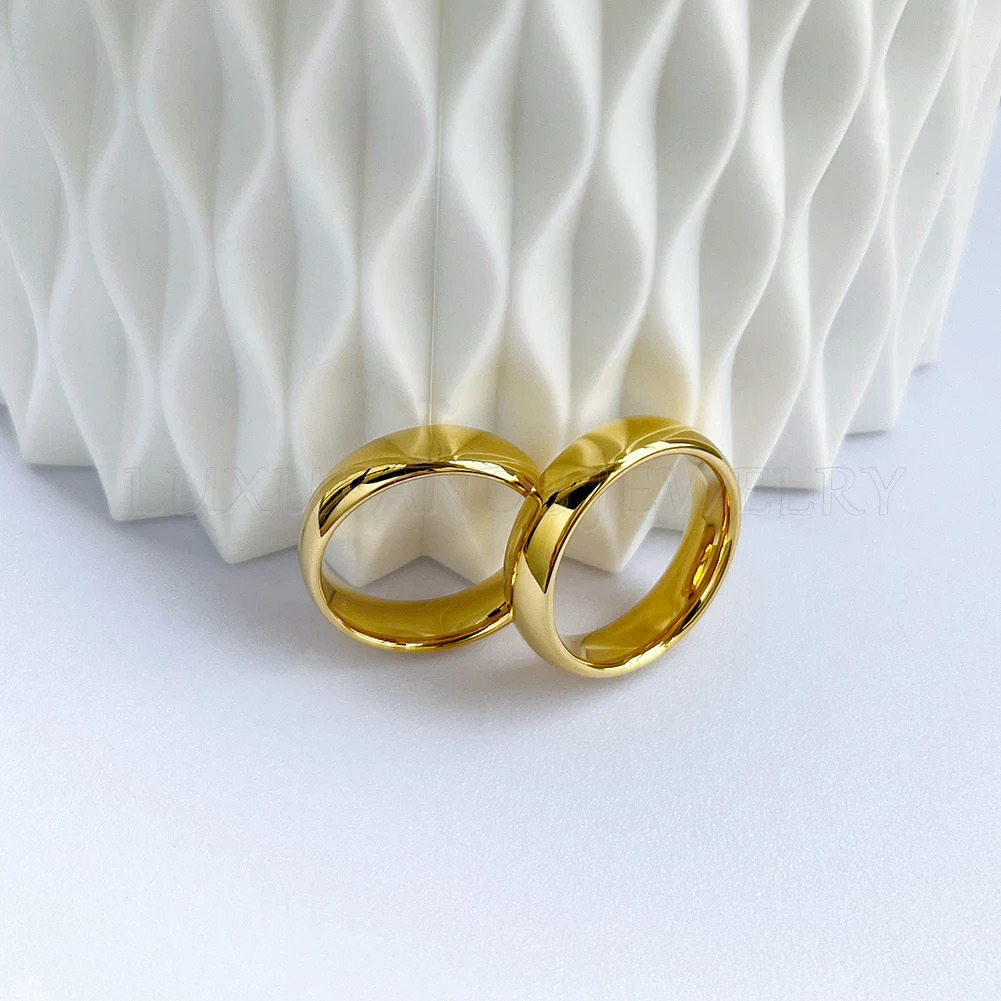 Marriage Rings For Couples Tungsten Carbide 8mm Domed Bands Men Accessories 2mm Womens Jewelry Engagement Ring Comfort Fit 240401