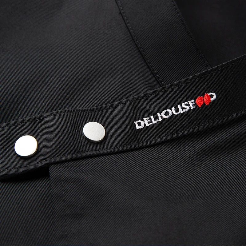 Grey long sleeve chef jacket el coat Tshirt uniform restaurant Bakery Breathable Cooking clothes 240412