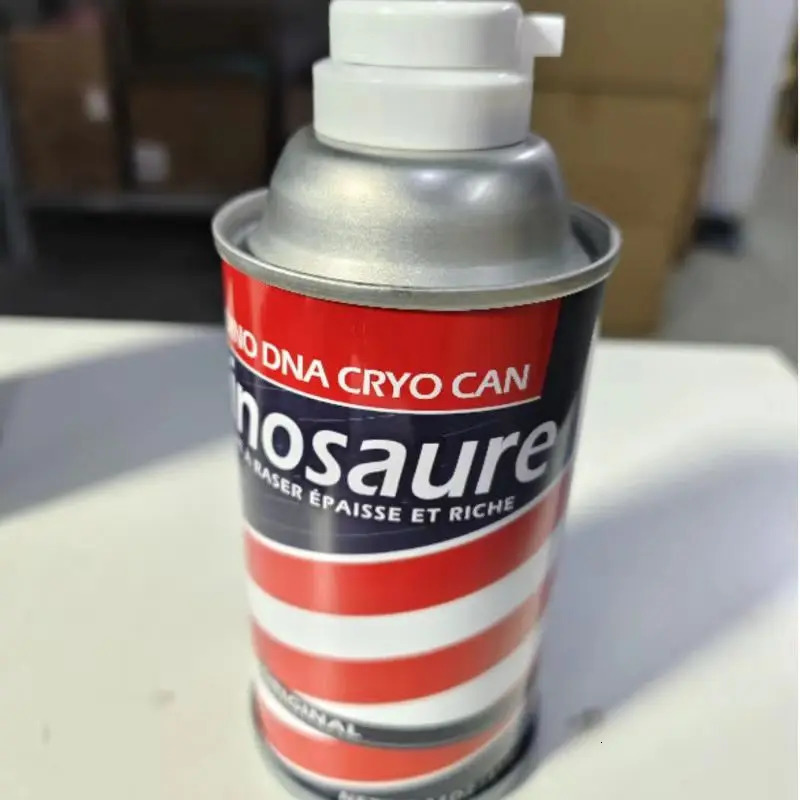 Barbasol Dennis Nedry Jurassic Park Movie Dinosaur DNA Tube Jar Canister Decoration Prop Desktop Ornament Party Gifts 240409