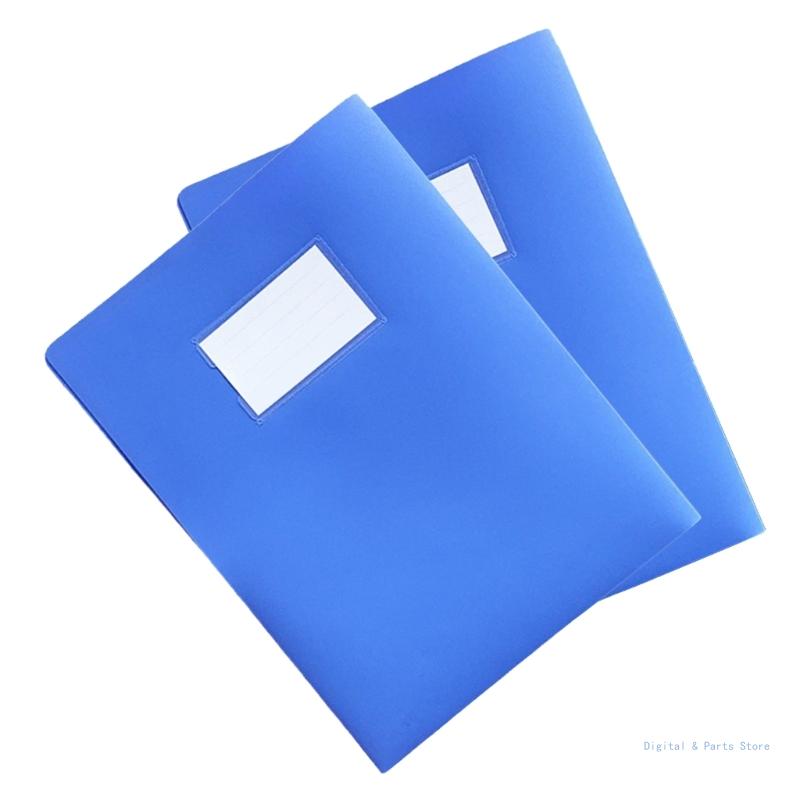 M17F 2Pcs File Folder Two Pocket Folder with Clear Label Window, Letter Size Paper Folders Document Folder for Office School