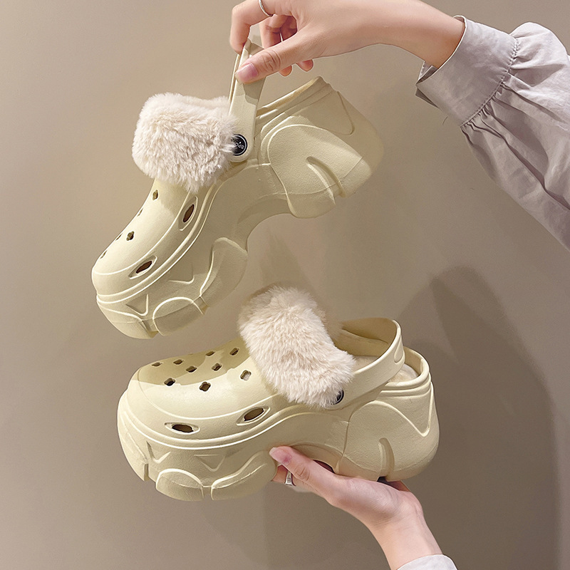 2024 free shipping designer flat sandals for women soft heighten warm slides slippers winter rubber non-slip house shoes sliders slide