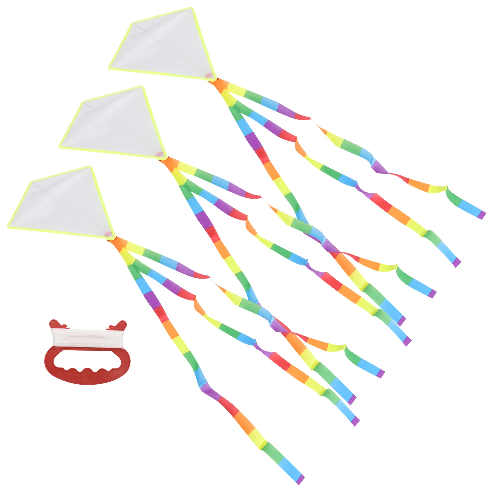 15 Sets Outdoor Toys Teaching Blank Kite DIY Painting Fly Swivel Line Kids Cloth Toddler
