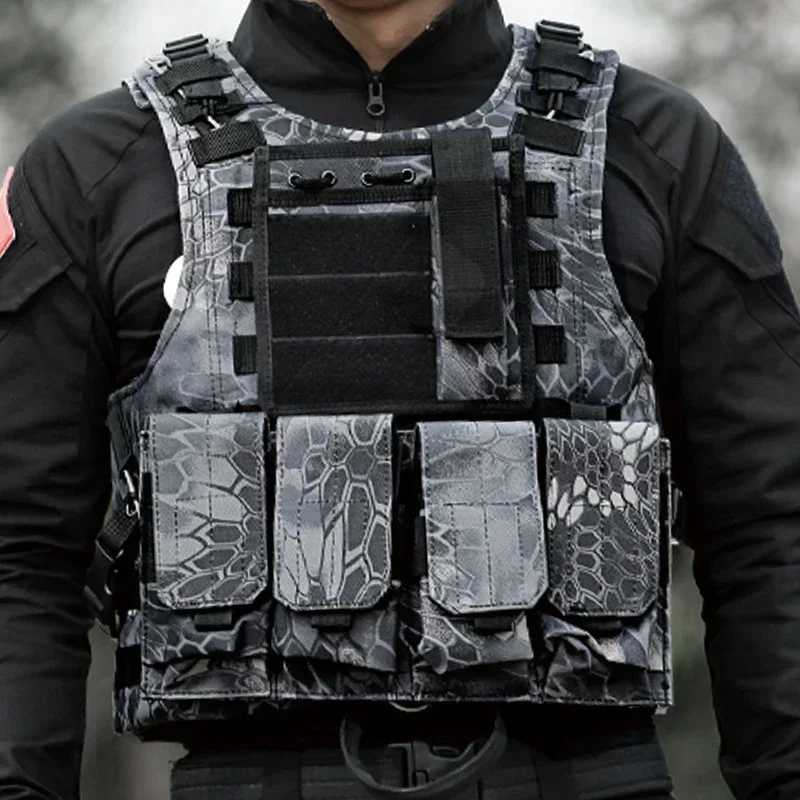 Tactical Molle Vest Security Gear Combat Training Assault Plate Carrier Outdoor Hunting Airsoft Sport Protection Vests LX241114