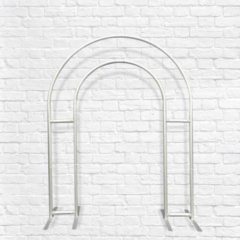 Open Arch Backdrop Cover Stand Custom Balloon Support Aluminum Frame Wedding Supplies Backdrops Photography 5x7ftLX241114