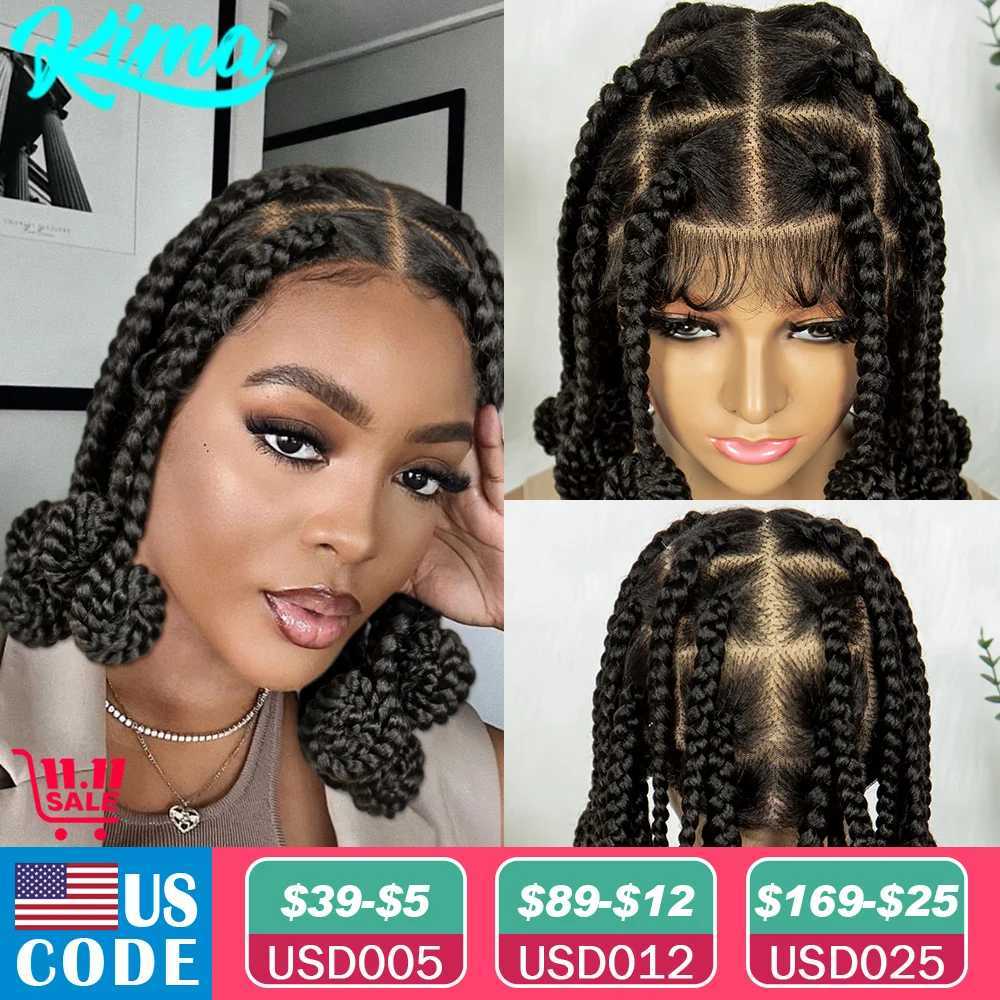 Kima Koroba Knitted Wig Full Lace Knotless Giant Box African Womens Knitted Wig W241114