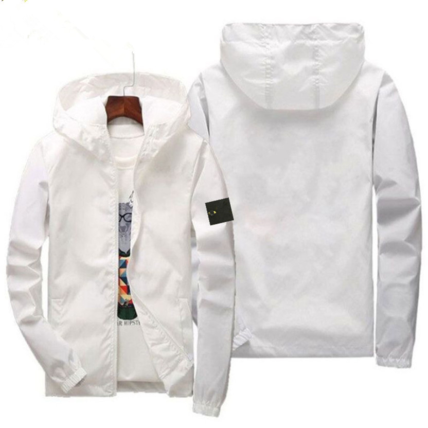 Men's hooded classic casual brand bomber spring and summer candy color fashion sun protection jacket men
