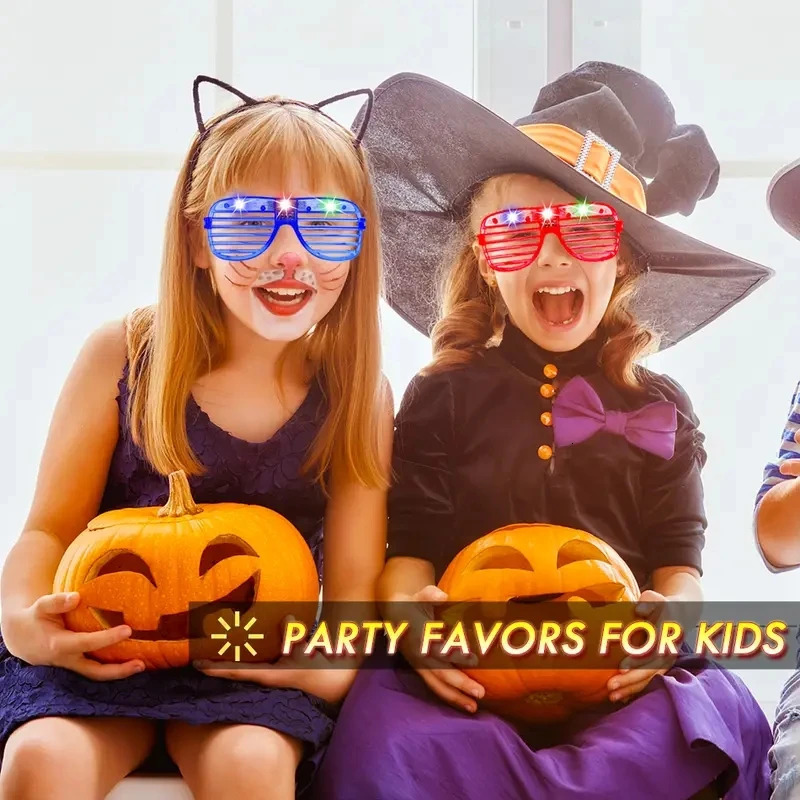 8/15/30/50 Pcs Night Light LED Glasses Party Helps Light Up Sunglasses Neon Shining Glasses Childrens Party Supplies241114