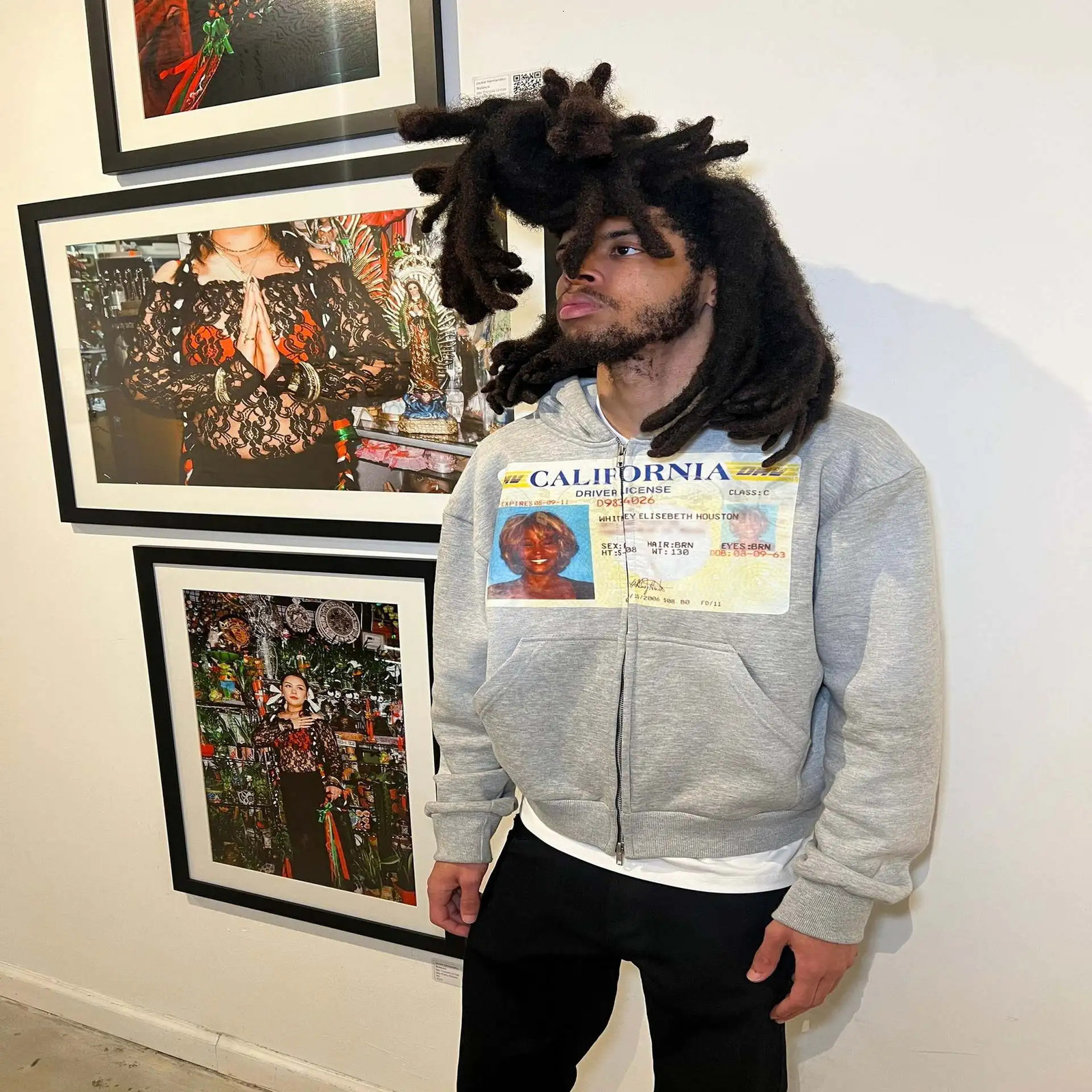 Gothic Harajuku women sportswear trend printed hoodie y2k top street clothing men and zippered hooded Vintage 241113