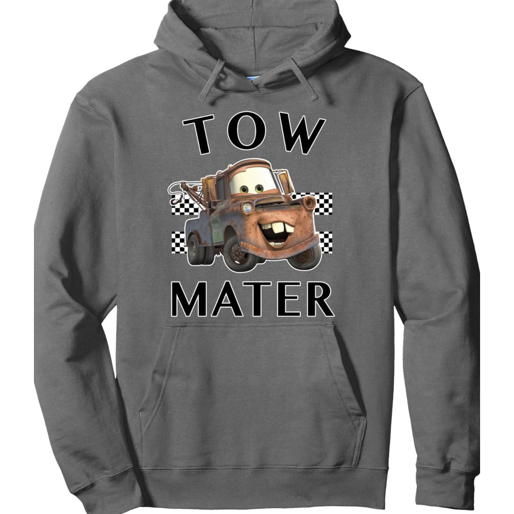 Hoodie for Mens Womens Pixar Cars Tow Mater Finish Graphic Hoodie Pullover Hoodie Graphic Hoodies sweatshirt