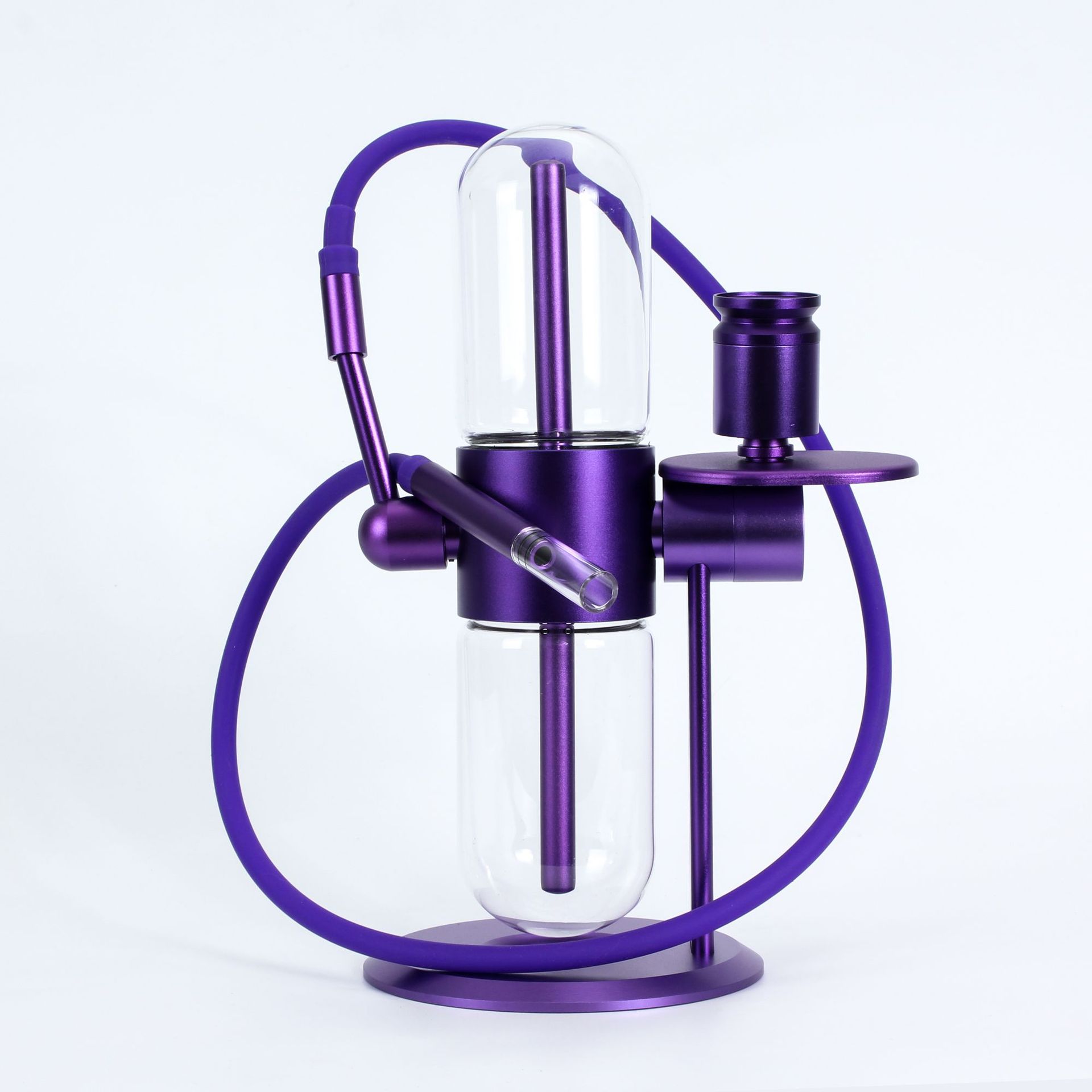 Rotating Aluminum Alloy Glass Gravity Bong with 360