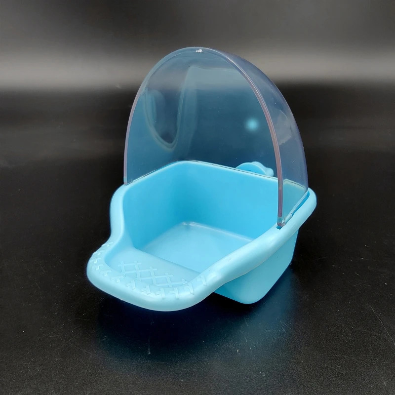 Cage feeder suspended parachute container non spiral chicken coop plastic feeder large capacity splash proof 241113