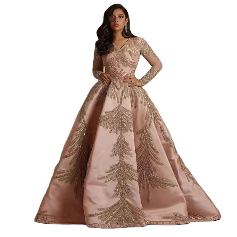 YY Elegant Temperament Plus Size Womens Stamping Large Sleeve Long Skirt Banquet Sexy Pink Party evening dress 240408