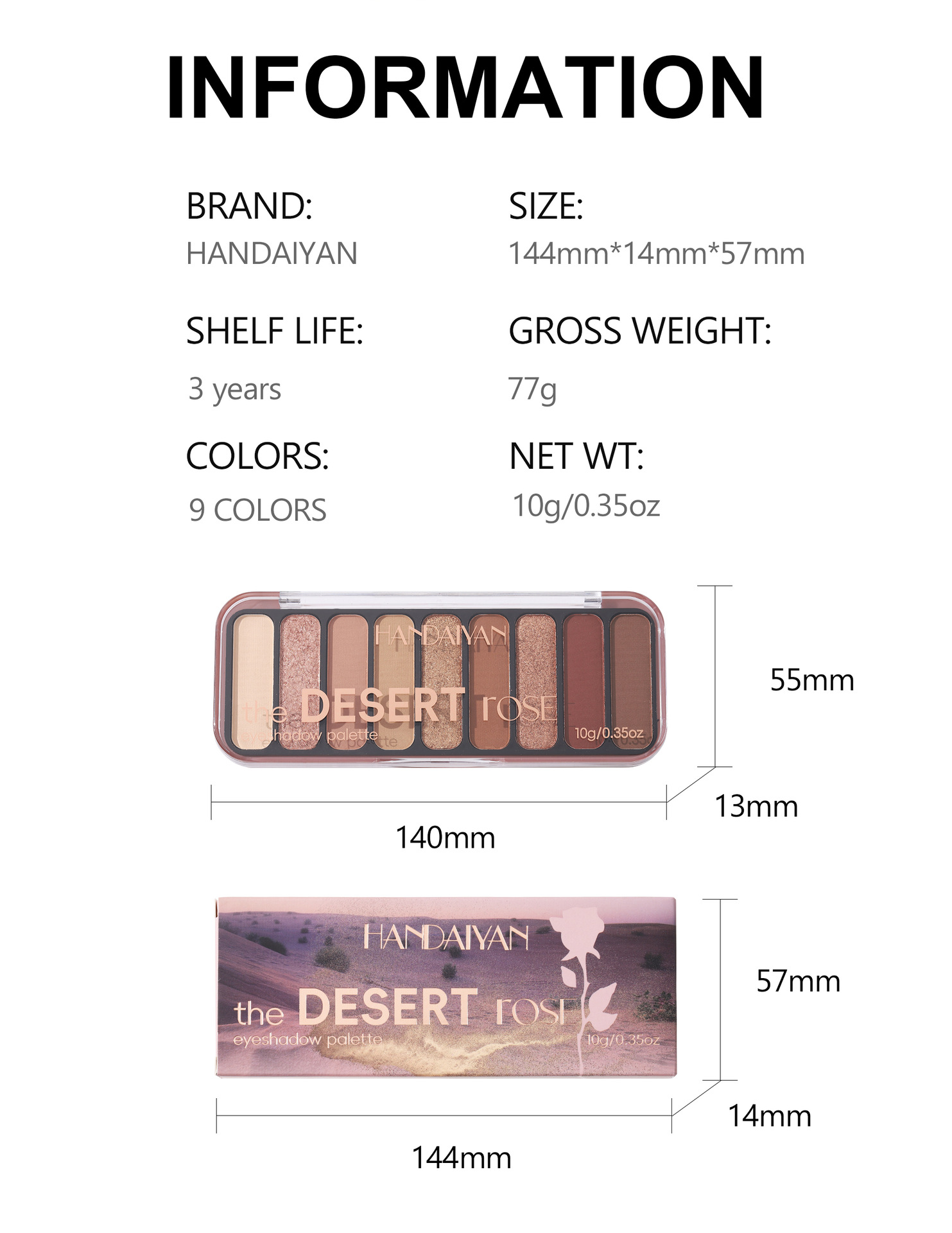 2025 Luxury In stock 9 colors Eyeshadow Cosmetics pressed powder eye shadow Palette Bronze Matte Pearl Fine Glitter Earth Color One Plate lti pose Mak