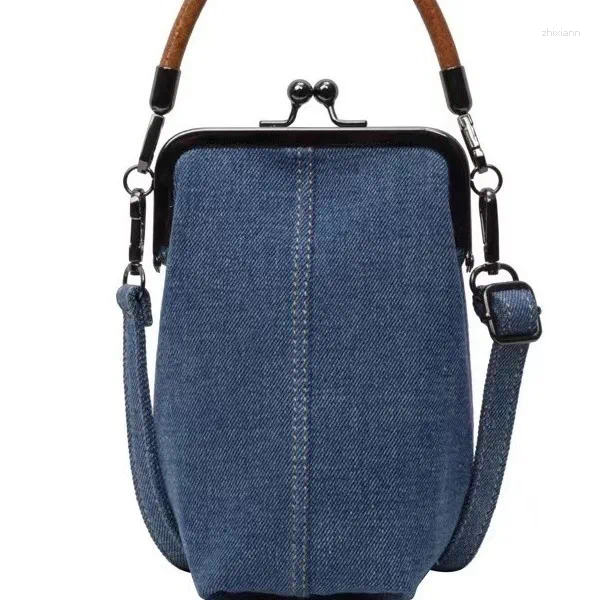 Shoulder Bags Unique Design Women Bag Denim Small Handbags Jeans Female Messenger Crossbody Phones Sg zhanyishengli