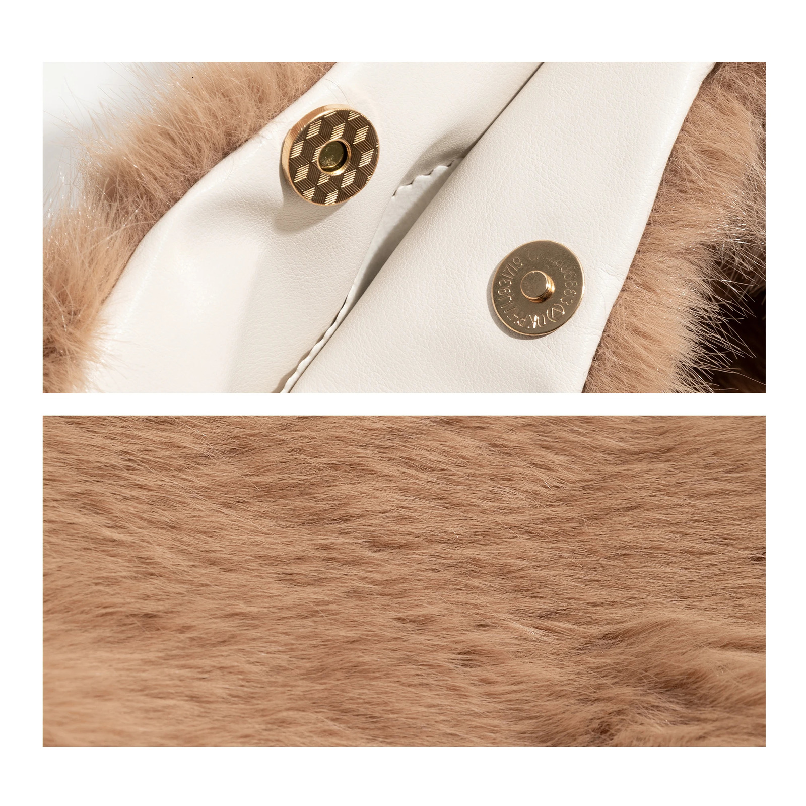 MABULA Cute Tote Bag With Soft Plush Autumn Winter Faux Fur Shoulder Bag Top-handle Handbag Plush Shopper Bags For Women 241114