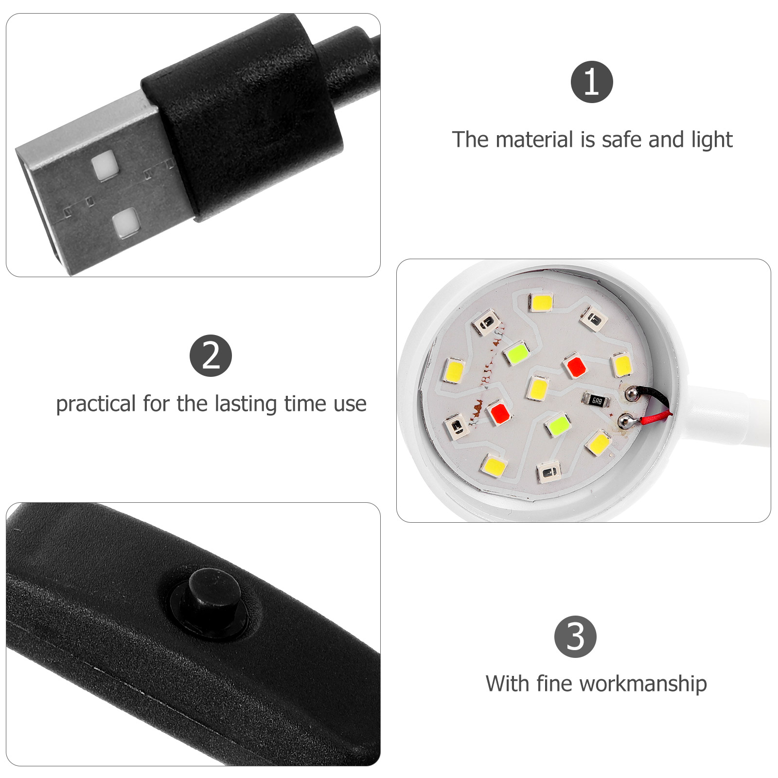 LED Fish Tank Lights Small Plant Accessories Compact Aquarium Jellyfish Plastic Reusable Lamp