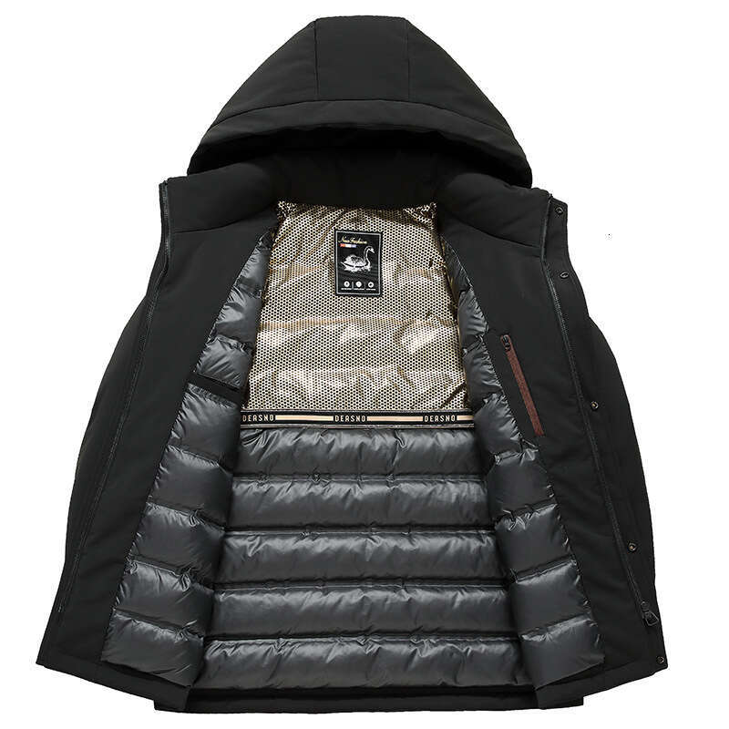 men's jacket designer autumn thick down jacket keep warm hooded jacket outdoor casual windbreaker winter puffer long sleeve coat windproof classi