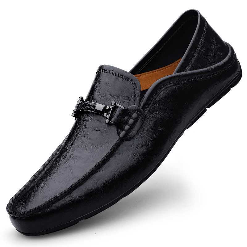 Slip Leather Casual Shoes Men Loafers Spring Summer Big Size 48 49 Mocasines Hombre LoaferXJ250118