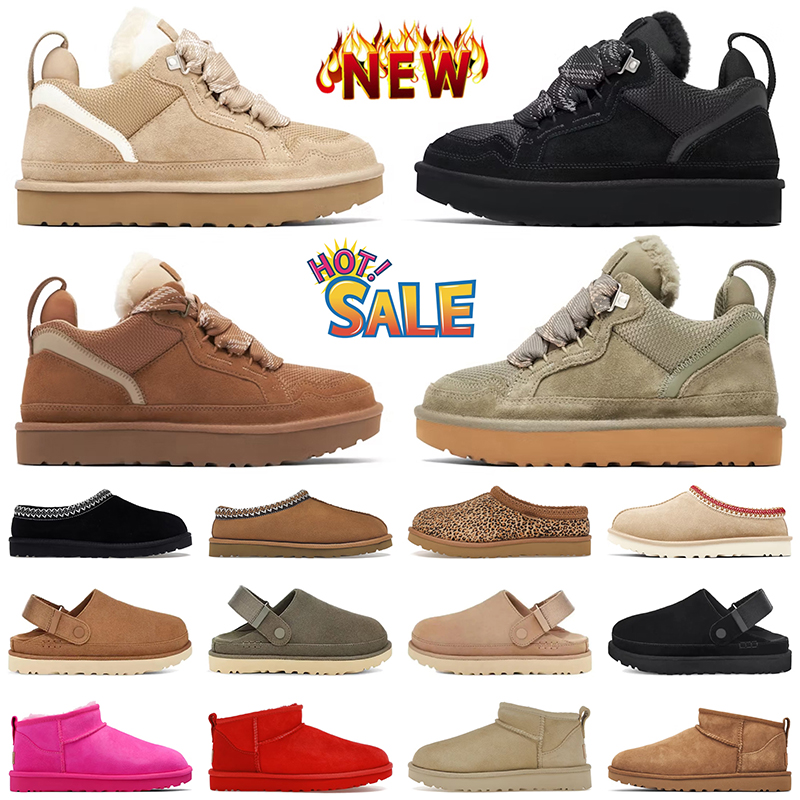 Fashion Designer Tazz Slipper Tasman Slippers Lowmel Sneakers Goldenstar Clog Fur Slides Ultra Mini Platform Boots Women Mens Chestnut Winter Snow Ankle Booties