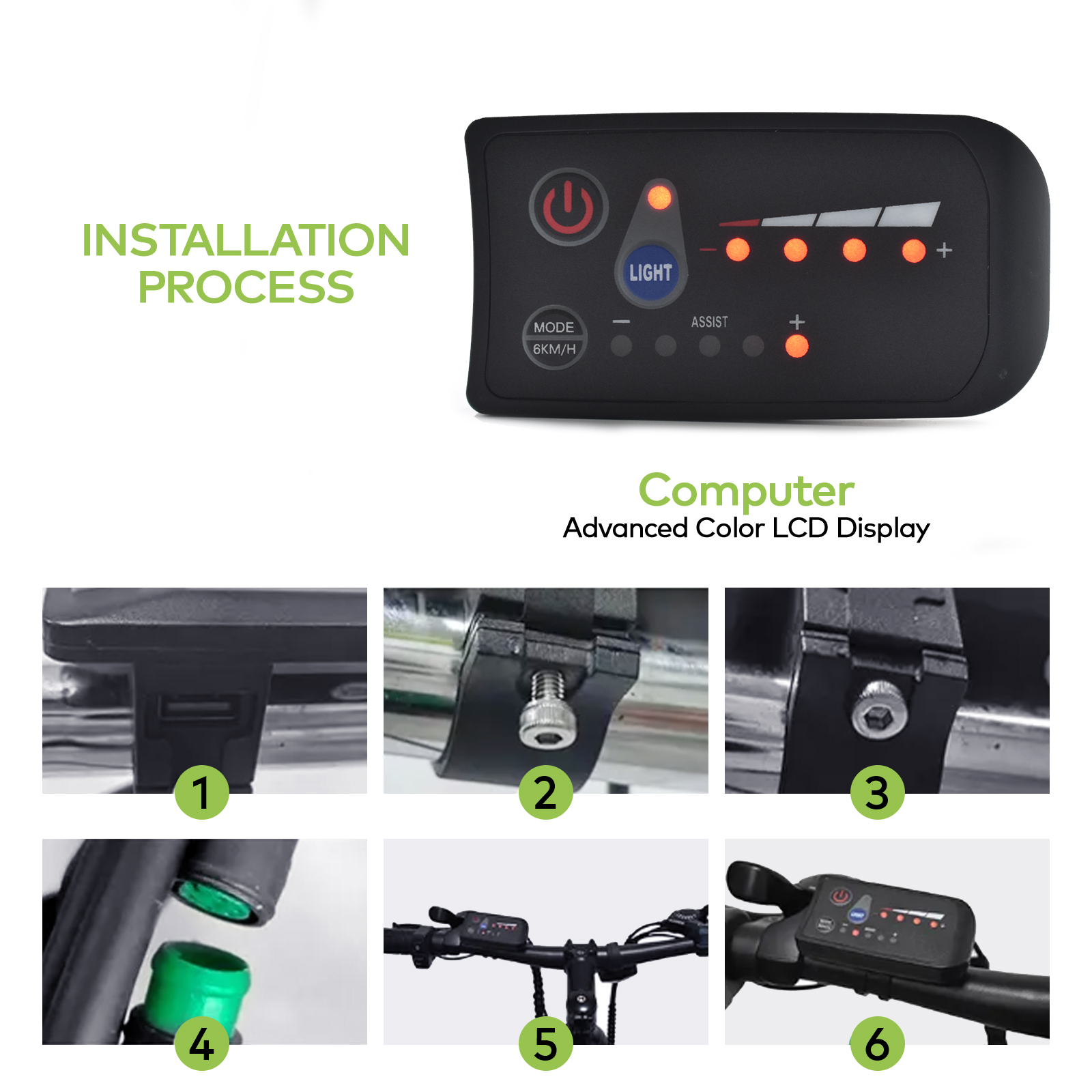 S810 Electric Bike Meter Display 24V 36V 48V 60V For Electric Bike Electric Bicycle Meter