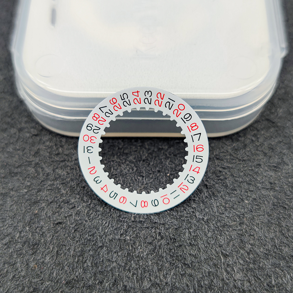 For Shanghai 3135 movement New Date at 3H calendar Mod Datewheel Disc Parts Black Red Yellow Disc 3135 Watch Movement Parts