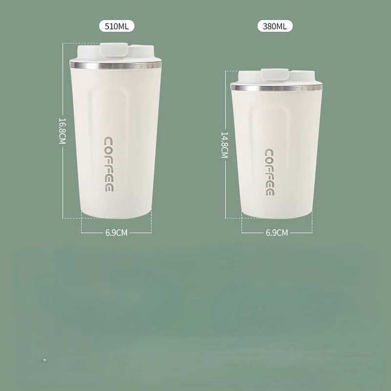 350ml/500ml stainless steel coffee cup travel heat g leakage heat g bottle tea g vacuum sheet filling cup Y241114