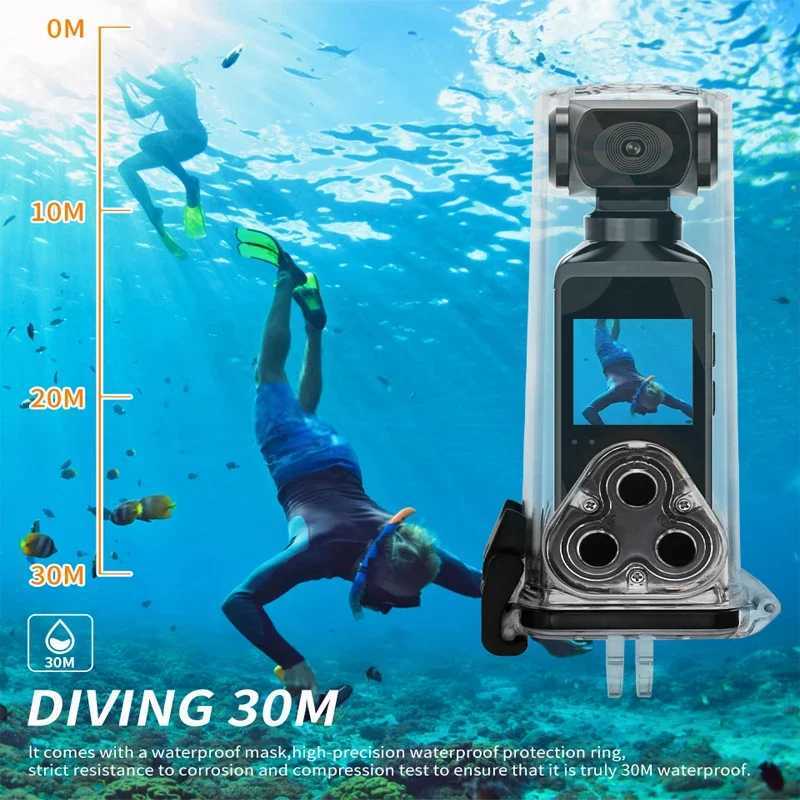 Hot Sale 4K HD Wifi Camera 270 Rotating Waterproof Action Pocket Camera Outdoor Sports Bicycle with Microphone Video Recorder T241104