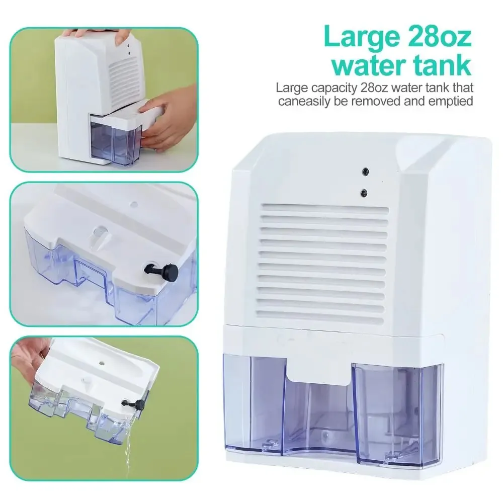 Portable Dehumidifier for Air Filter Mute Moisture Absorbers Air Dryer For Home Room Office Kitchen Deodorizer Dryer Purifier