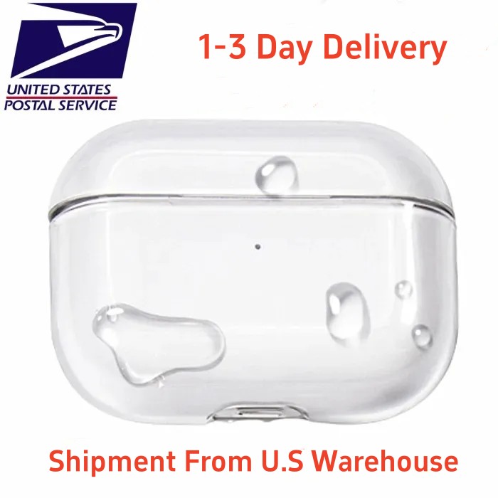 USA Stock For USB-C 4 pro 2 2nd 3rd max Headphone Accessories Solid TPU Protective Earphone Cover Wireless Charging Shockproof Case
