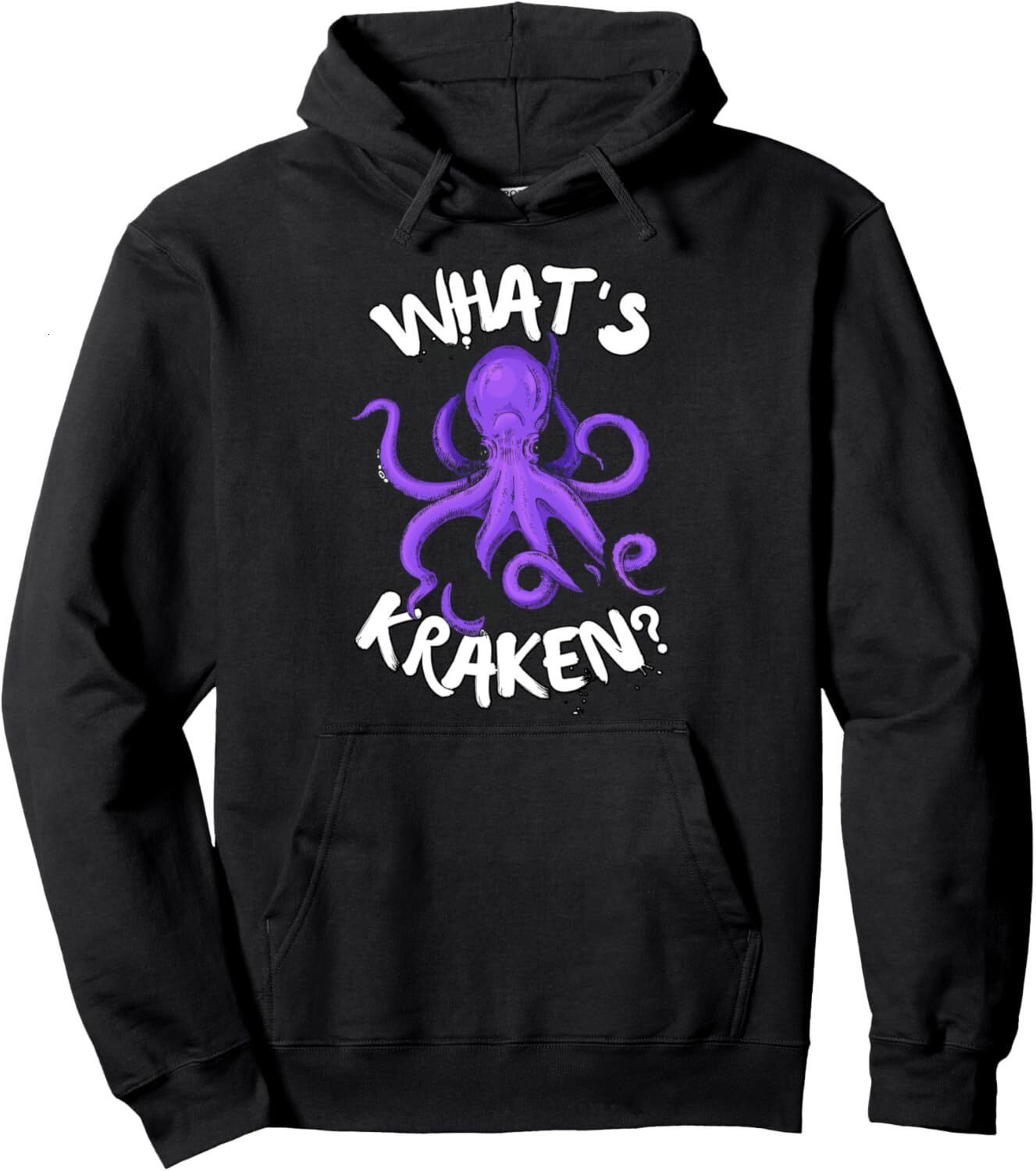 Hoodie for Mens Womens Funny Giant Octopus Whats Kraken? Sea Ocean Monster Graphic Pullover Hoodie Graphic Hoodies sweatshirt