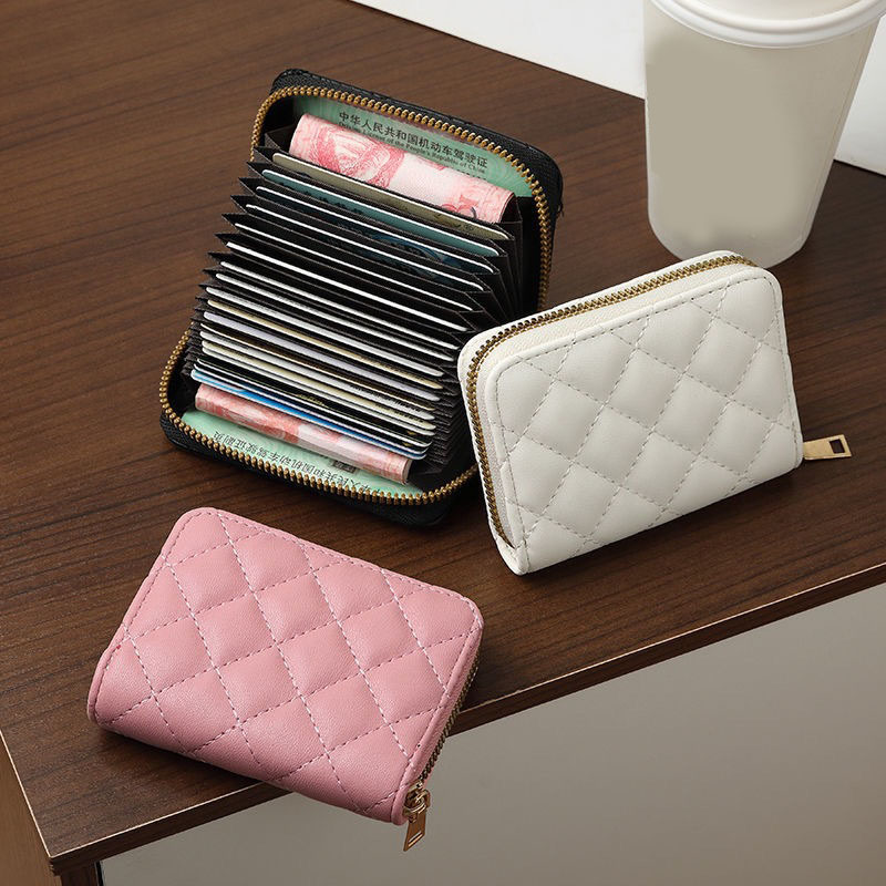 Women's Short Wallets PU Leather Female Credit Card Holder Wallet Fashion Ladies Small Zipper Wallet with Coin Purse Pouch