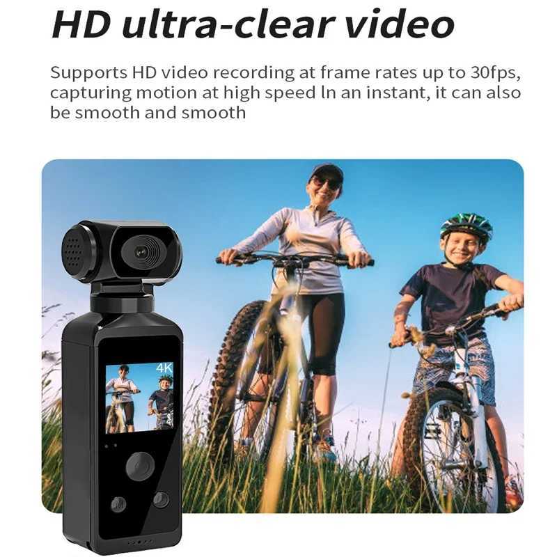 Hot Sale 4K HD Wifi Camera 270 Rotating Waterproof Action Pocket Camera Outdoor Sports Bicycle with Microphone Video Recorder T241104