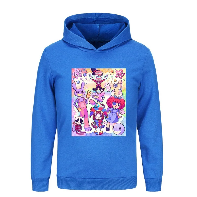 The Amazing Digital Circus Jax 2-16 years Printed Hoodies Sweatshirts Kawaii Harajuku Long Sleeve Pullovers Streetwear Tops for