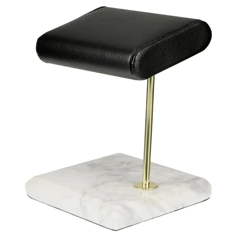 1pc Retro Watch Display Stand Marble PU Showcase Jewelry Holder Display Shelf Single Case Wrist Bangle Bracelet Storage Rack 241113