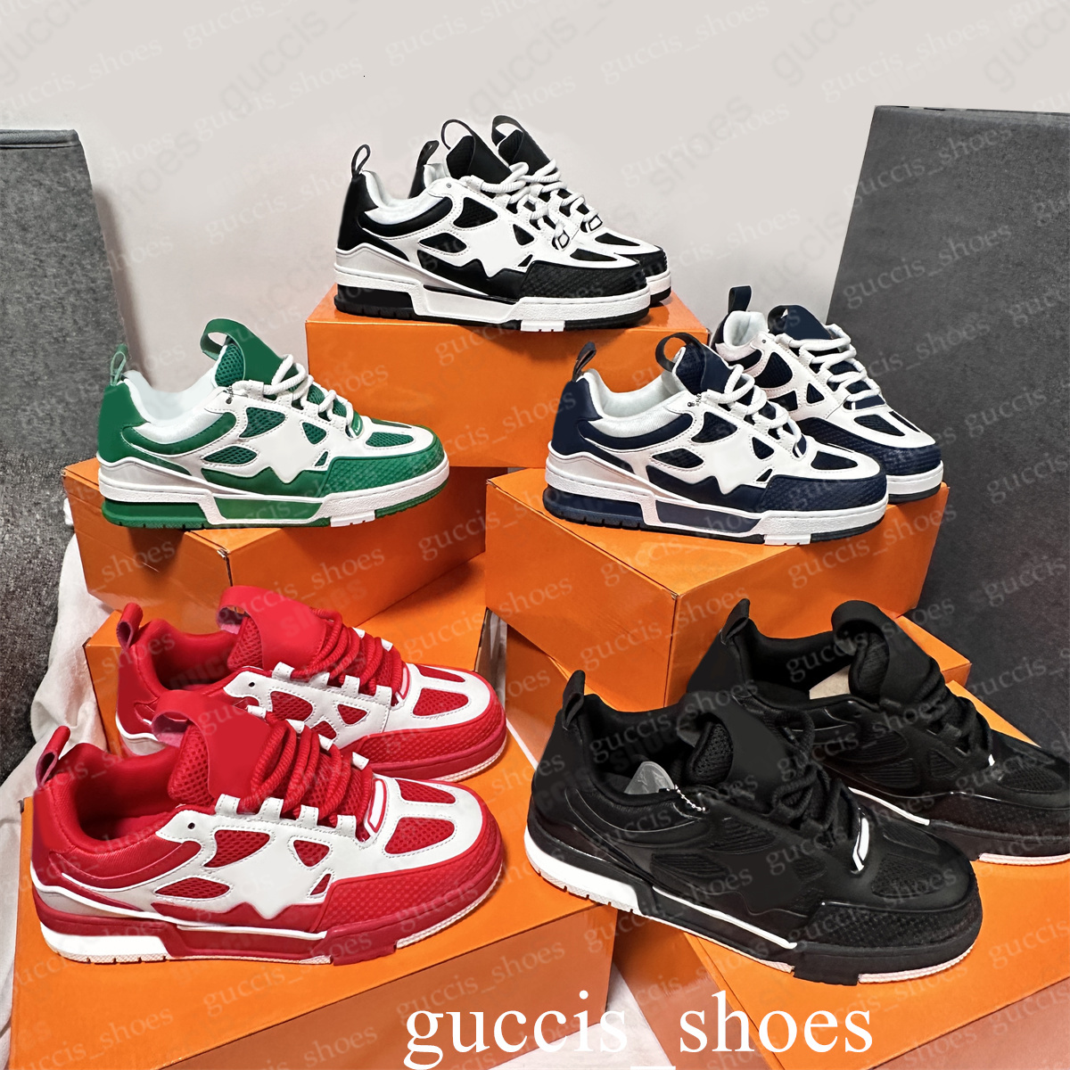 designer skate shoes Embossed trainers Sneakers trainers floor Women Men Mesh Sneaker Platform Virgil Maxi Casual Shoes black Runner Trainer Shoes 35-45