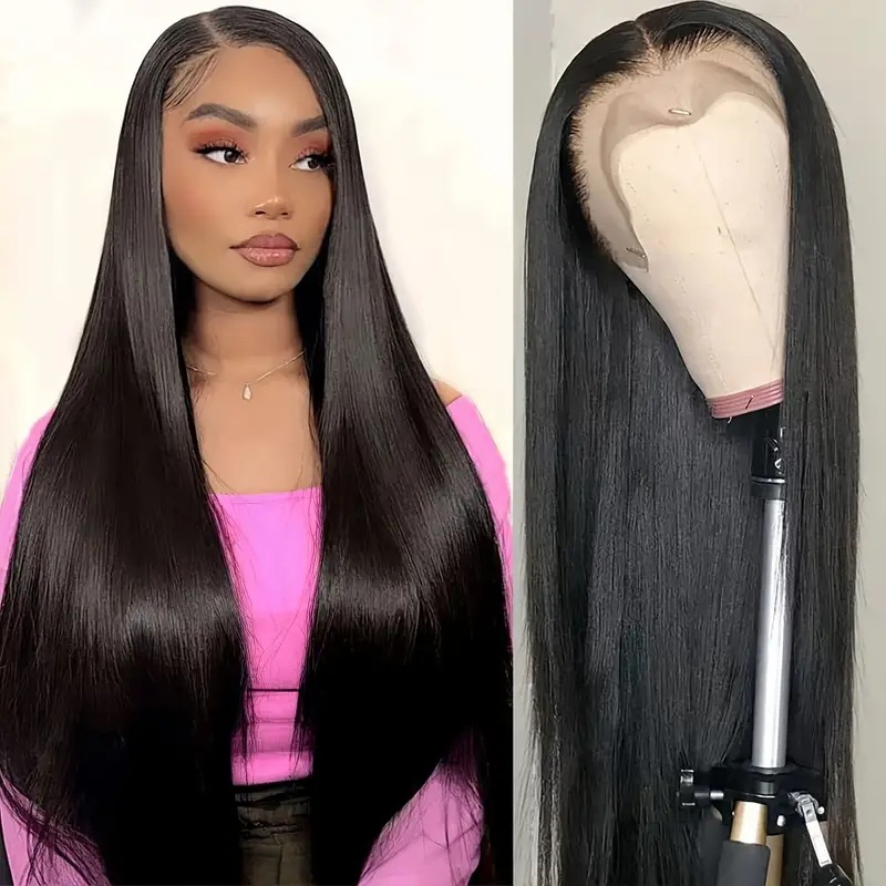 180Density 613 Hd Lace Frontal Wig front Straight Lace Front Simualtion human hair Wigs For Black Women Synthetic Wig Long Cosplay Preplucked