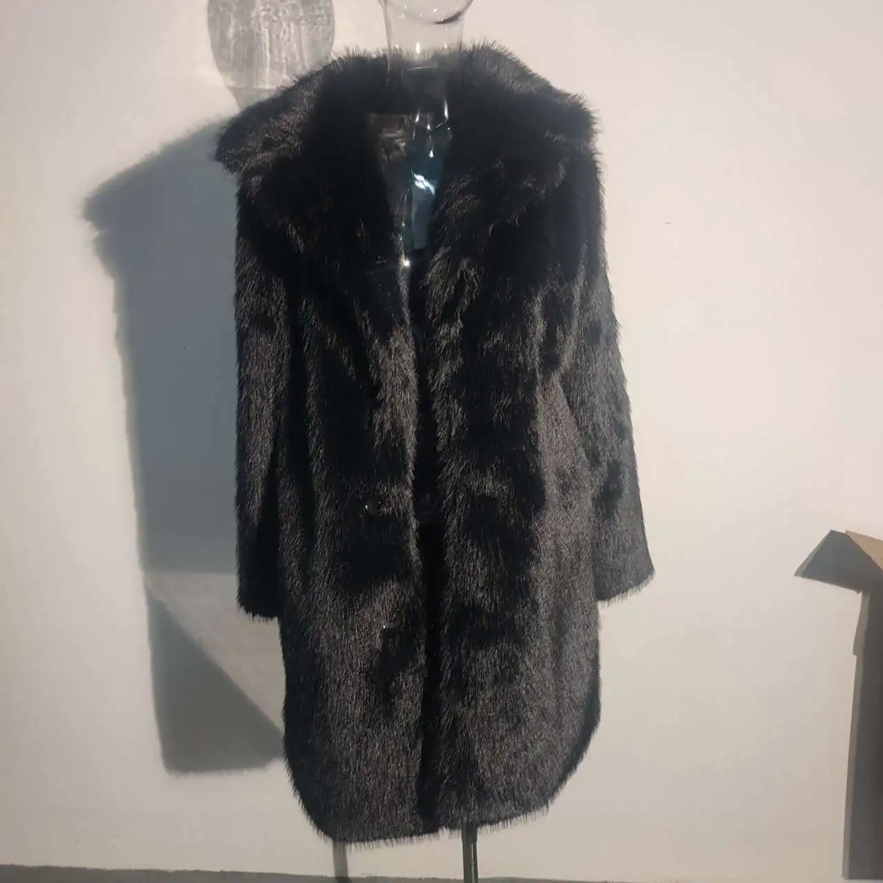 PFHQ Winter Mens Long Fox Hair Coat Fashionable Handsome Fashionable and Casual Fur Thick Windproof Clothing 21Q4434 241113