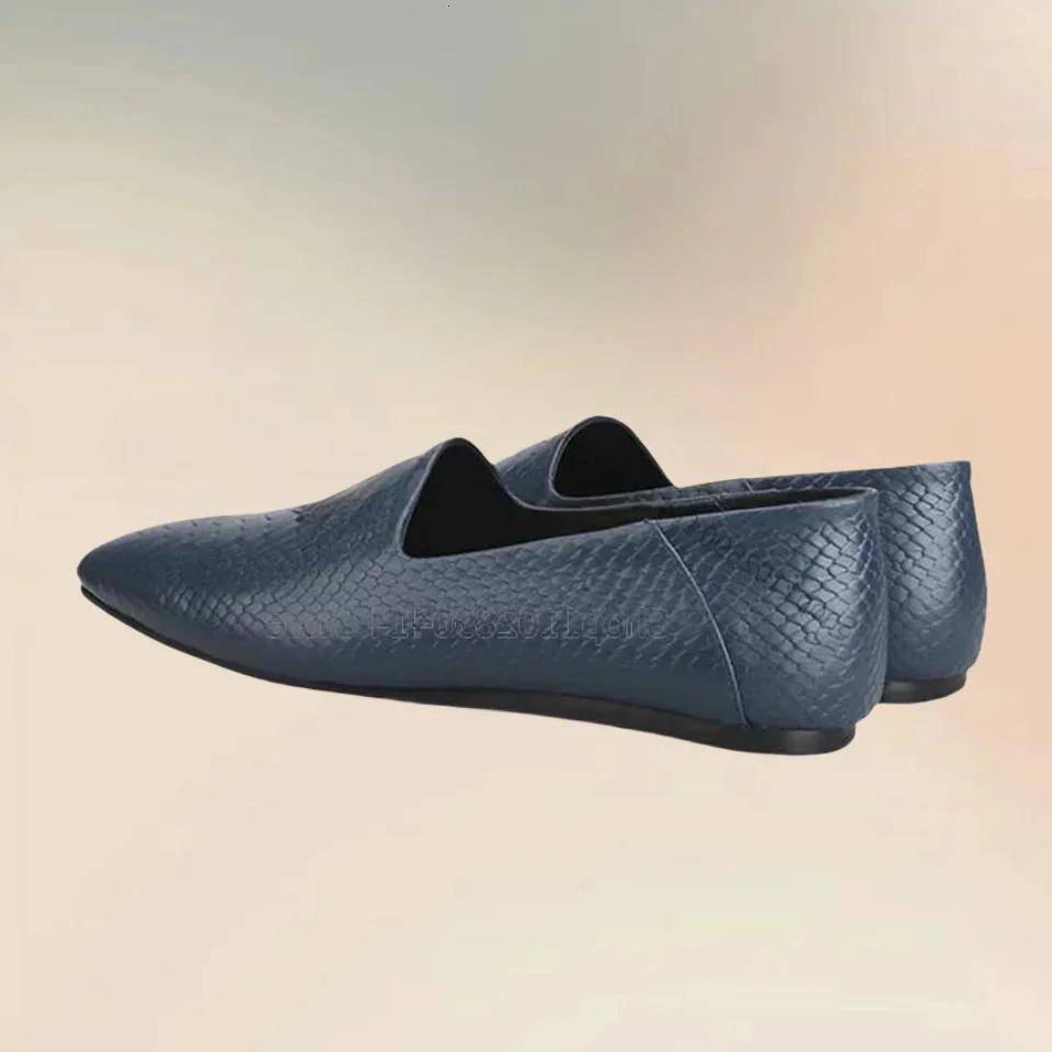 print square toe mens Loafers fashionable sliding mens casual shoes handmade party banquet office mens dress shoes 241113