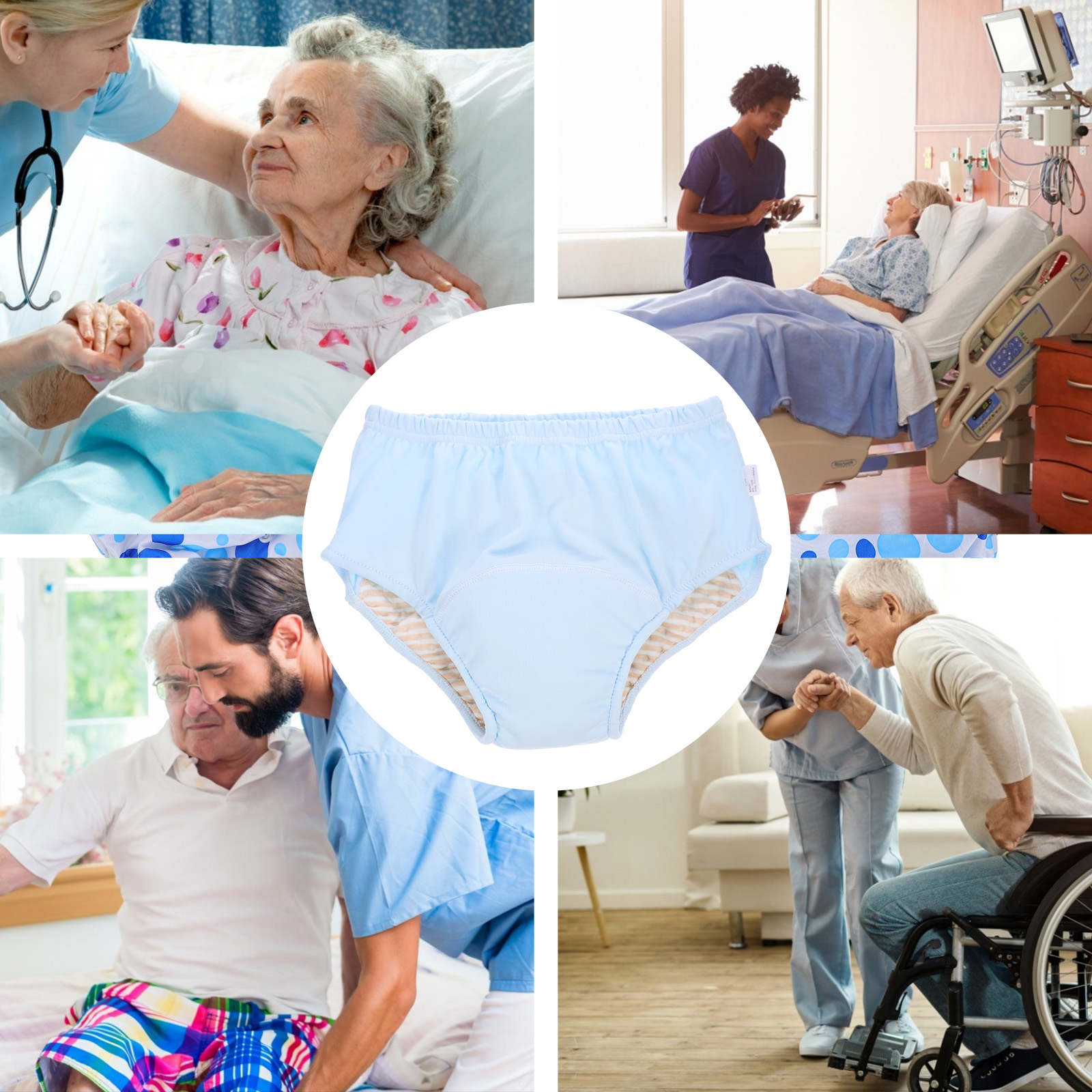 Washable Nappy Adult Diaper Anti-Leak Nappy Diaper Incontinence Urinal Pant Elderly Diaper