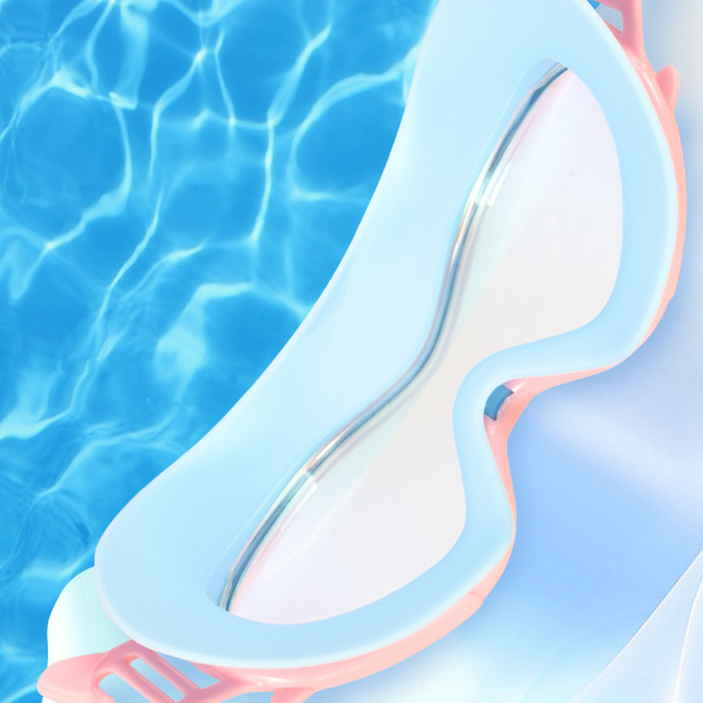 Children Swim Eyewear Waterproof Silicone with Earplugs Snorkeling Diving Goggles Safe Soft Elastic Antifogging for Water Sports