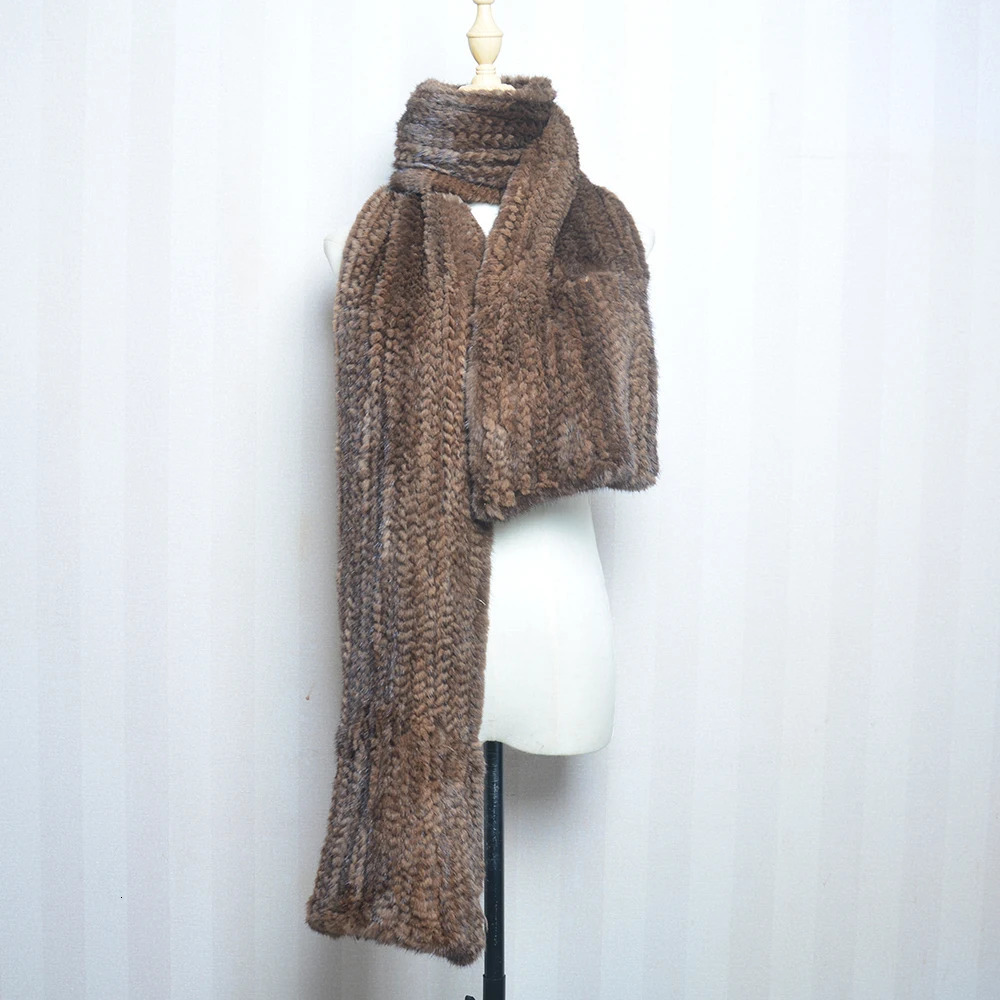 2024 Lady Mink Fur Shawl Scarf Winter 100Natural Real Fashion Genuine Ponchos 241113