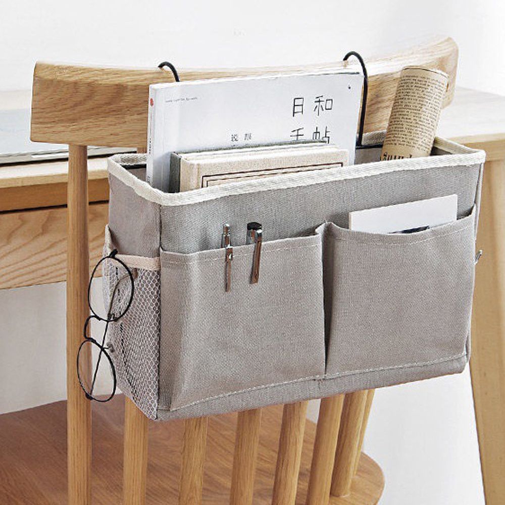 Fashion Simple Bag Organizer Pocket Portable Hook Hanging Storage Bag Baby Diaper Bag Baby Bed Accessories Bed Hanging Basket