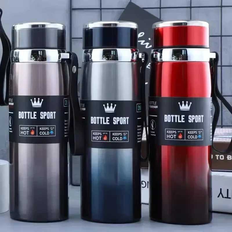 Steel hot water bottle gift hot water bottle keeps hot and cold water bottles for coffee tea vacuum flame stainless steel Y241114