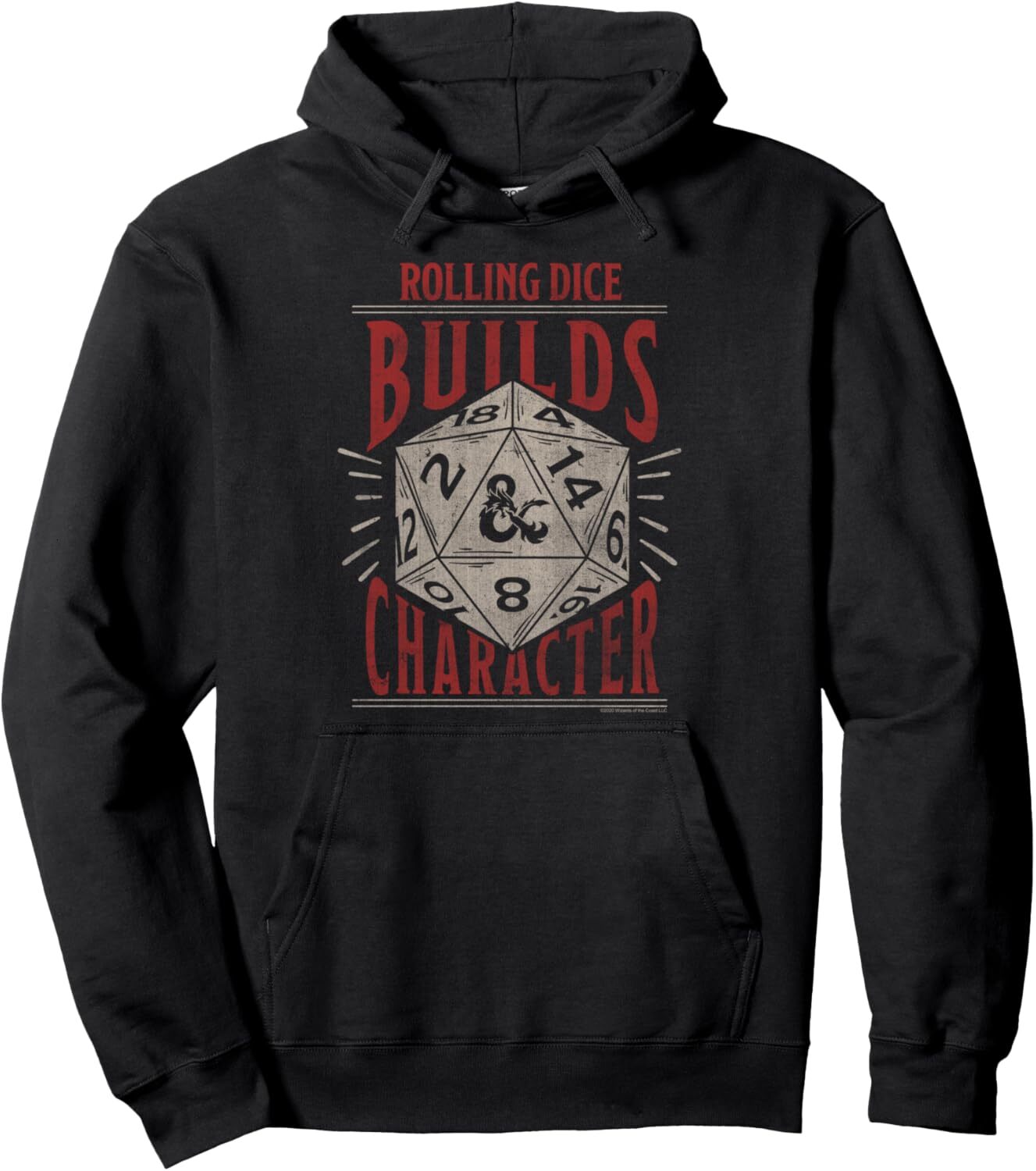 Hoodie for Mens Womens Rolling Dice Builds Character Pullover Hoodie Graphic Hoodies sweatshirt nice