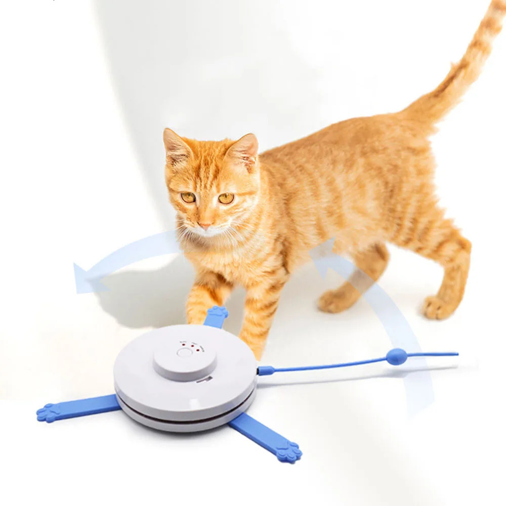 2 in 1 Cat Toy Undercover Fabric Moving Mouse Feather mascotas Pet Crazy Toy Cat Teaser Automatic interactive Amusement Toy 240411