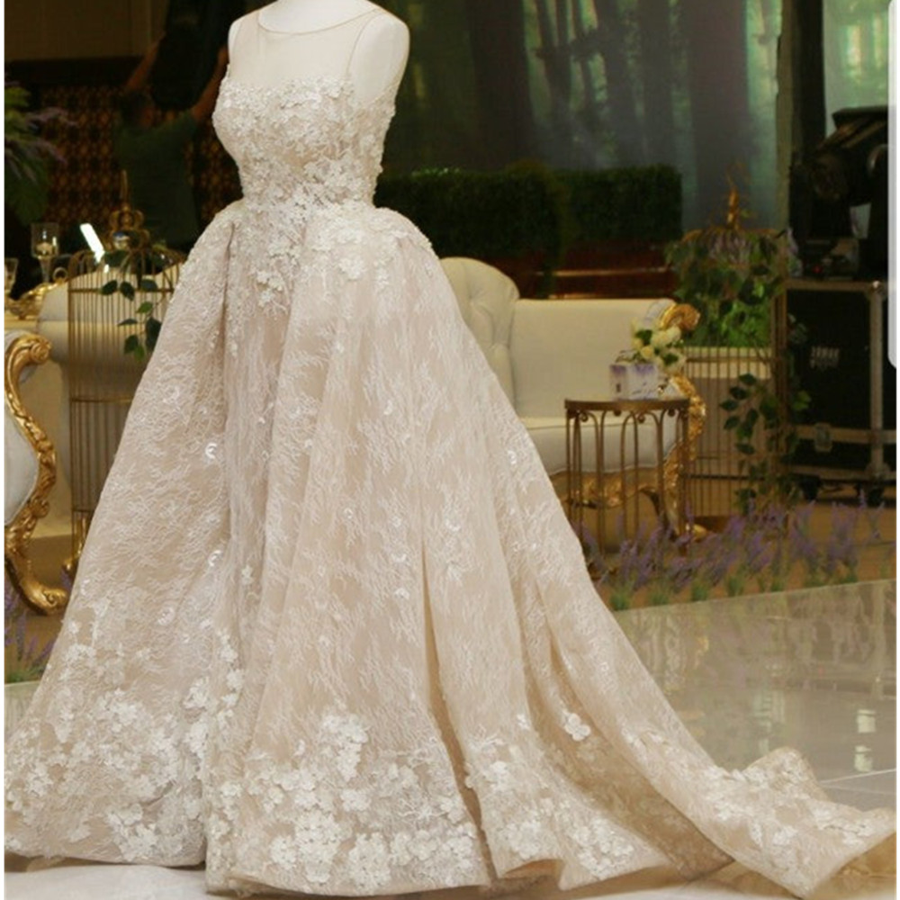 Luxury 2024 Mermaid Elegant long sleeve wedding dress beaded decal sweep train custom wedding bridal dress Vestido De Novia 01