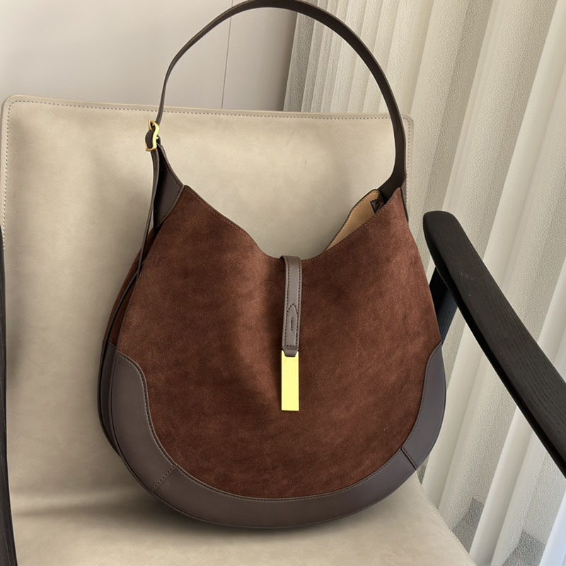 Croissant Bag Leather Handbags Shoulder Underarm Large capacity Totes Bags Brief case Hobo Messenger crossbody Shopping Women Handbag purse Adjustable strap