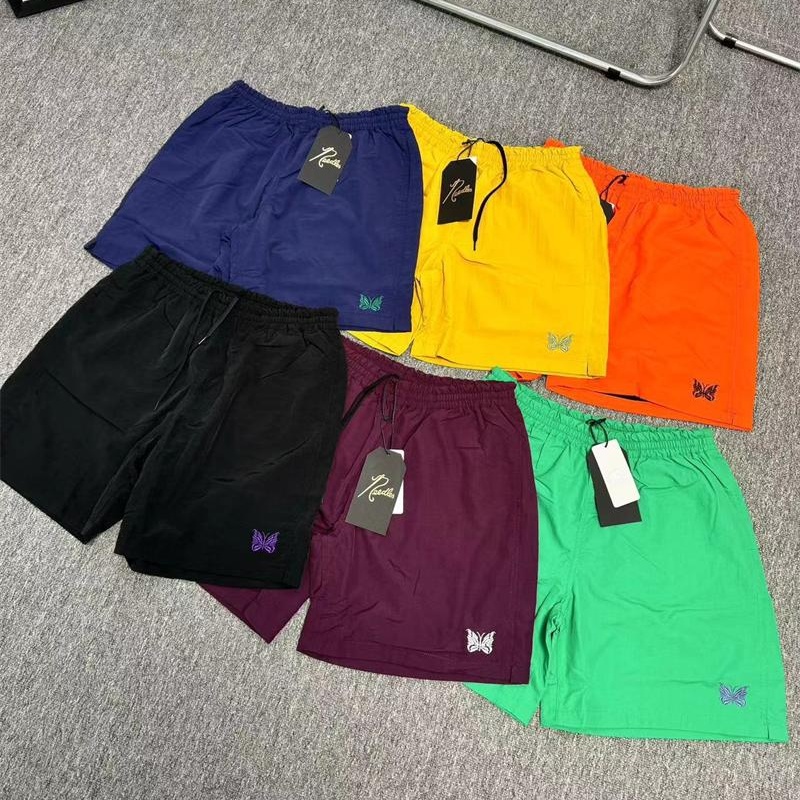 Nylon Waterproof Quick Dry Shorts Men Women Inside Mesh Embroidery Breeches