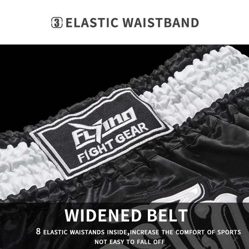 Muay Thai mens womens rens boxing shorts youth Taekwondo fighting MMA relay Sanda grappling Bjj sports shorts 241113